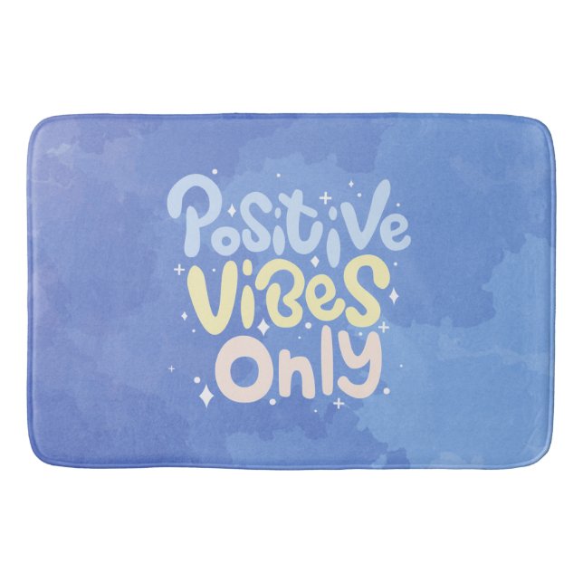 Nur positive Vibes Badematte (Vorderseite)