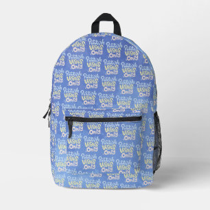 Nur positive Vibes Bedruckter Rucksack