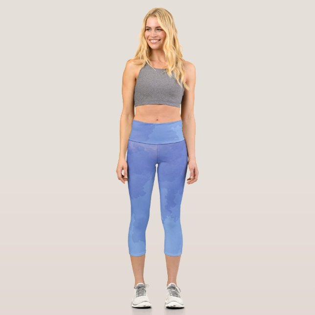 Nur positive Vibes Capri Leggings (Vorderseite)