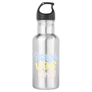 Nur positive Vibes Edelstahlflasche