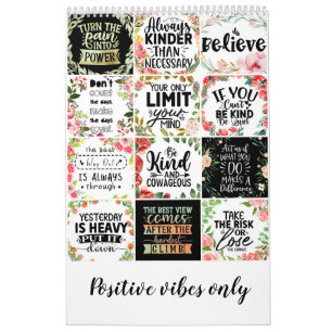 Nur positive Vibes Kalender