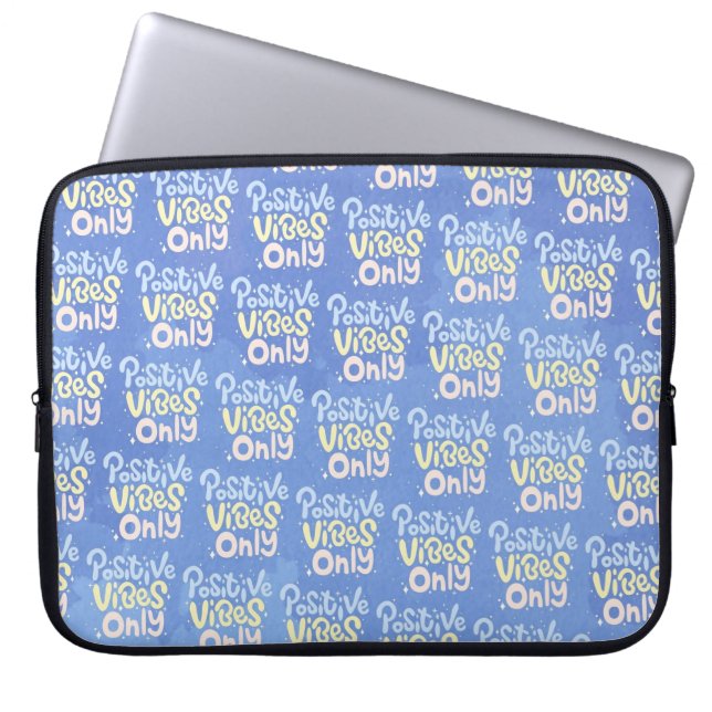 Nur positive Vibes Laptopschutzhülle (Vorderseite)