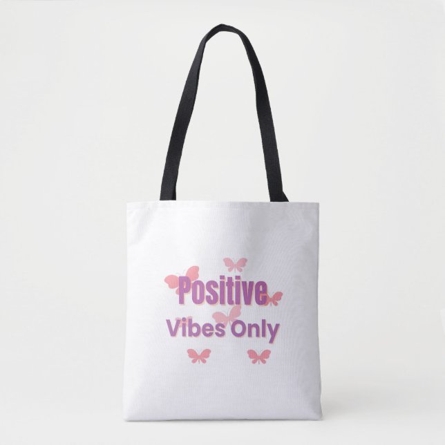 Nur positive Vibes | Minimaler Motivationsspruch  (Vorderseite)
