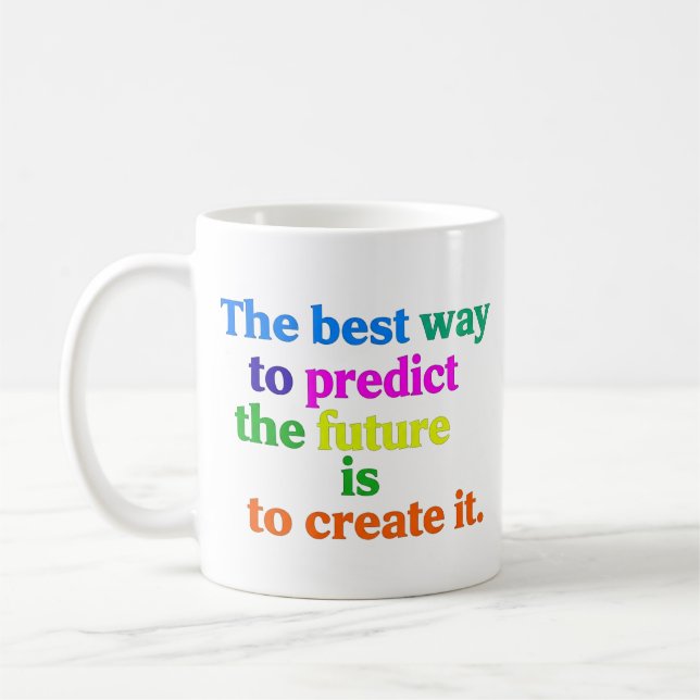Nur positive Vibes | Minimaler Typografie-T - Shir Kaffeetasse (Links)
