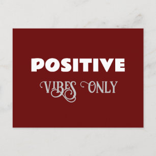 Nur positive Vibes Postkarte