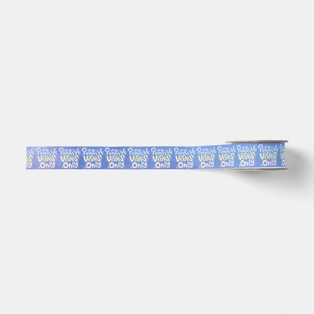 Nur positive Vibes Ripsband (Vorderseite)