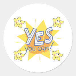 Nur positive Vibes Runder Aufkleber