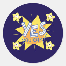 Nur positive Vibes Runder Aufkleber