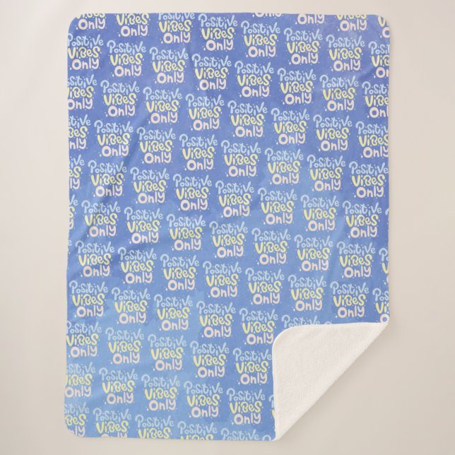 Nur positive Vibes Sherpadecke (Vorderseite)