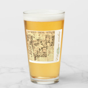 Nur Puppen für ein frohes Weihnachtsfest Glas