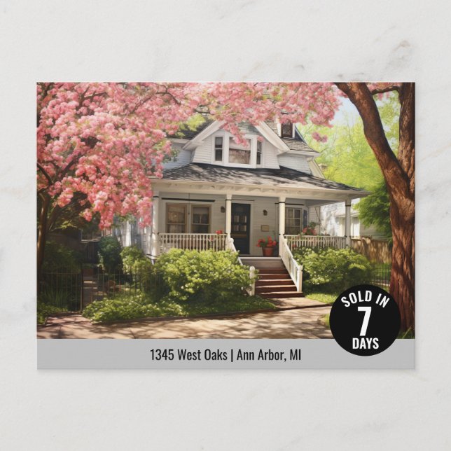 Nur Real Anwesen Marketing Logo verkaufen Postkarte (Vorderseite)