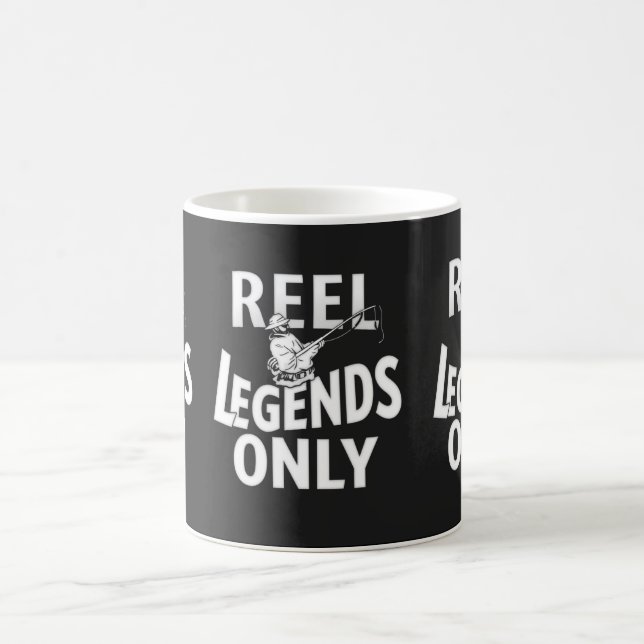 Nur Reel Legends - Funny Fishing Design Kaffeetasse (Mittel)