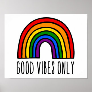 Nur Regenbogen-gute Violen Poster