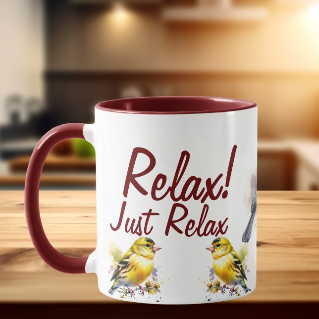 Nur Relax/Bird-Tasse Tasse (Von Creator hochgeladen)