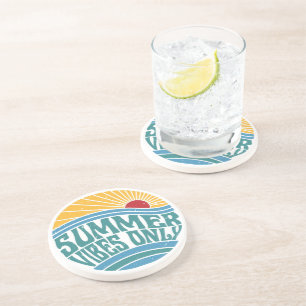 Nur Retro-Sommer-Vibes Getränkeuntersetzer