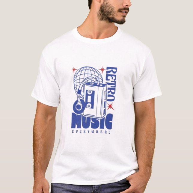 🎵 "Nur Retro Vibes" T-Shirt (Vorderseite)