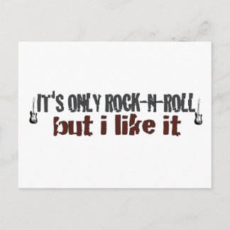 Nur Rock and Roll Postkarte