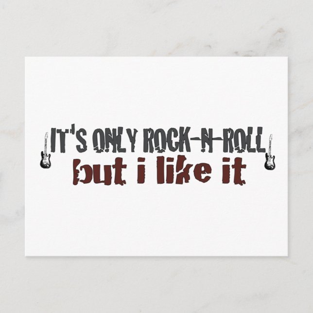 Nur Rock and Roll Postkarte (Vorderseite)