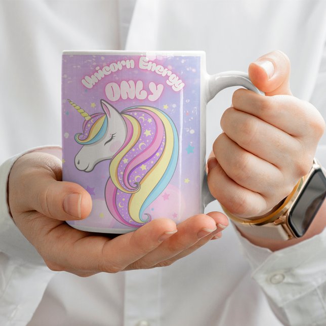 Nur Rosa Kinder Keramik Tasse für Einhornenergie (Von Creator hochgeladen)
