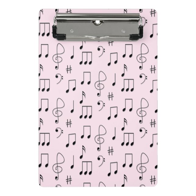 Nur Rosa notiert Mini Klemmbrett (Vorderseite)
