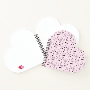 Nur Rosa notiert Notizbuch