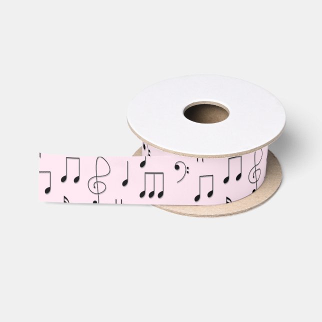 Nur Rosa notiert Satinband (Spule)