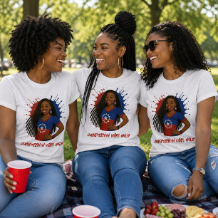 Nur rote, weiße und blaue Juneteenth-Stimmung T-Shirt