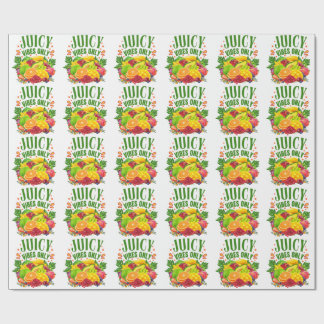 Nur saftige Vibes: Frisches Obst & gesundes Leben  Geschenkpapier