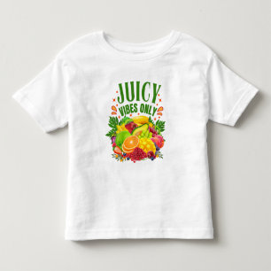 Nur Saftige Vibes: Frisches Obst & Gesundes Leben Kleinkind T-shirt