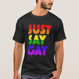 Nur sagen, Gay Lgbtq+ Gay Pride Rainbow T-Shirt