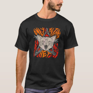 Nur Satans Katze Böse Schwarze Katze mit Flügeln T-Shirt