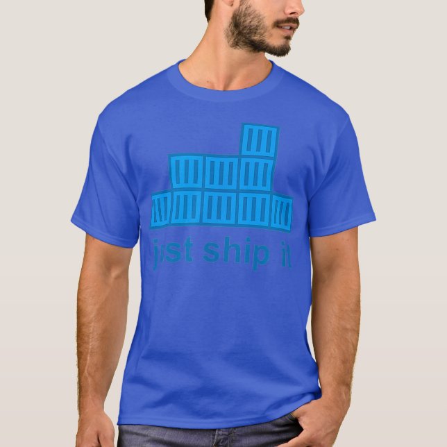 Nur schicken Sie es Docker Hackathon Programmierun T-Shirt (Vorderseite)