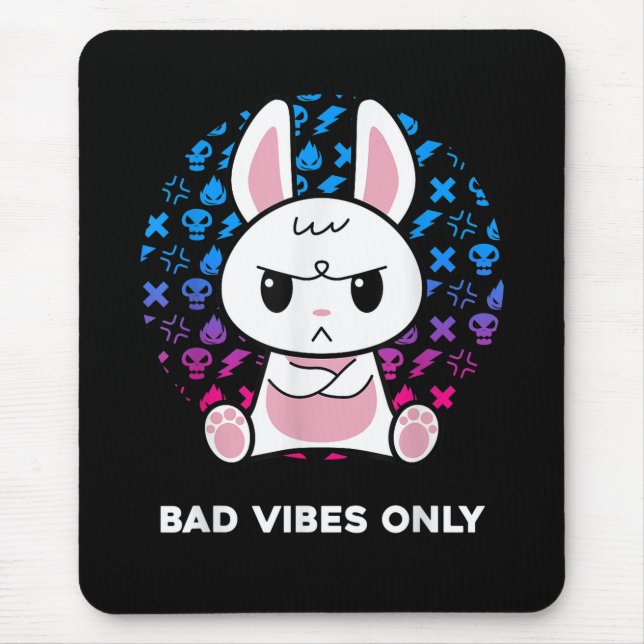 Nur schlechte Schwingungen Mousepad (Vorne)