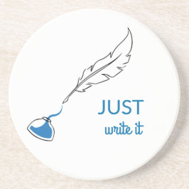 Nur schreiben getränkeuntersetzer