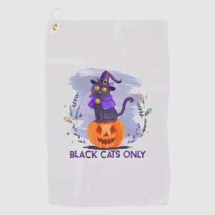 Nur schwarze Katze Golfhandtuch