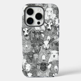 nur schwarze weiße Schafe iPhone 16 Pro Hülle