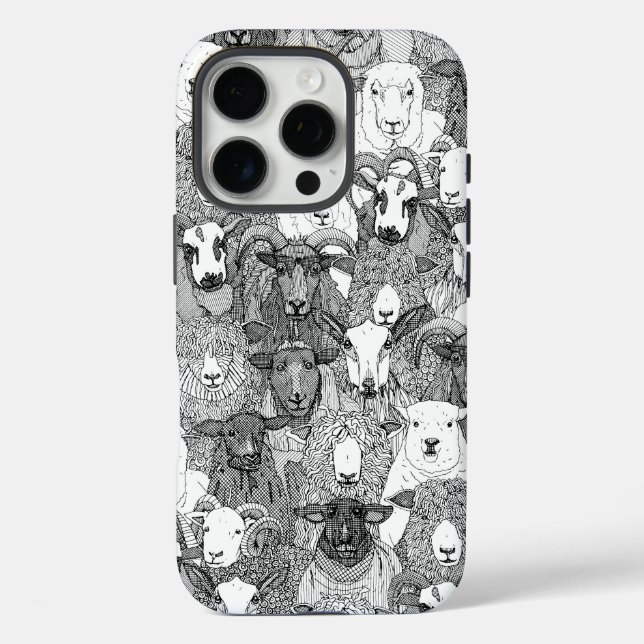 nur schwarze weiße Schafe Case-Mate iPhone Hülle (Rückseite)