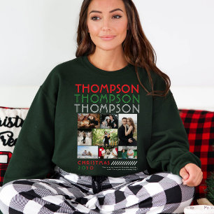 Nur Sie Foto Collage Paare Weihnachtsbild T-Shirt