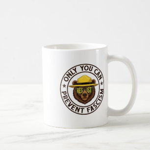 Nur Sie können den Faschismus Bärenwiderstand nati Kaffeetasse