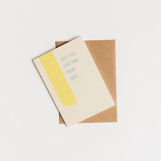 Nur Sie können Ihren Pfad inspirierend Angebot fin Postkarte