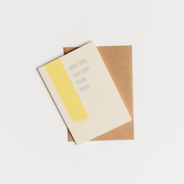 Nur Sie können Ihren Pfad inspirierend Angebot fin Postkarte (Von Creator hochgeladen)