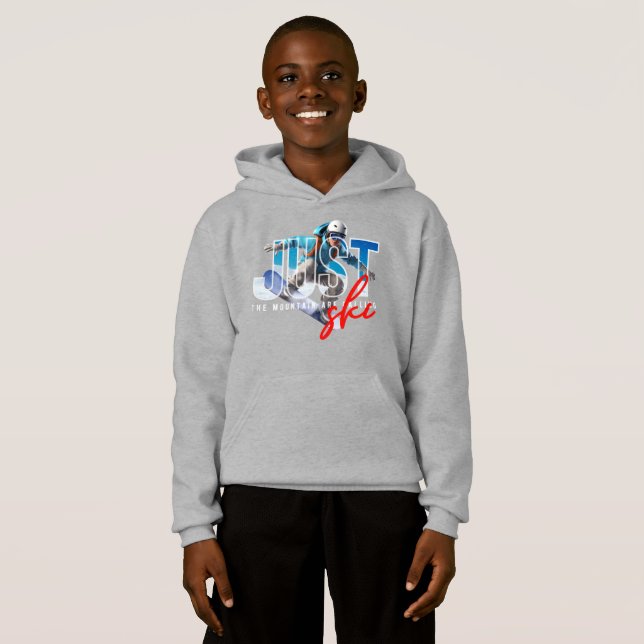 Nur Ski | Kinder Hoodie (Vorne ganz)