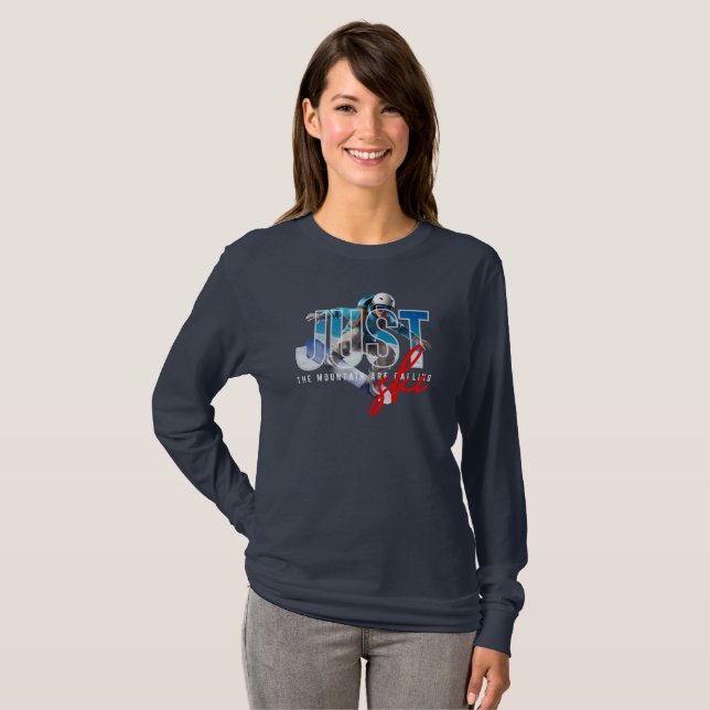 Nur Ski | Langschläfchen für Frauen T-Shirt (Vorne ganz)