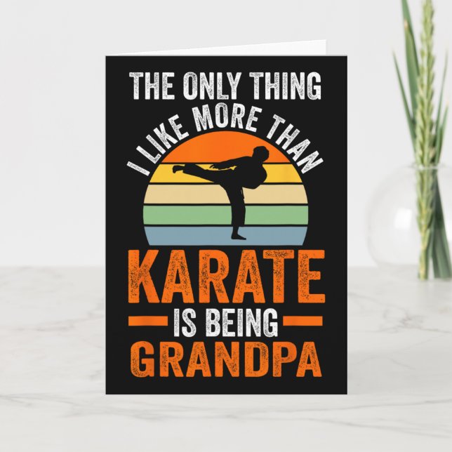 Nur so wie Karate ist Opa Marti Karte (Vorderseite)