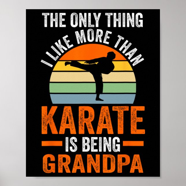 Nur so wie Karate ist Opa Marti Poster (Vorne)