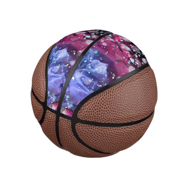 Nur Spaß, rosa Mini Basketball (angewinkelt)