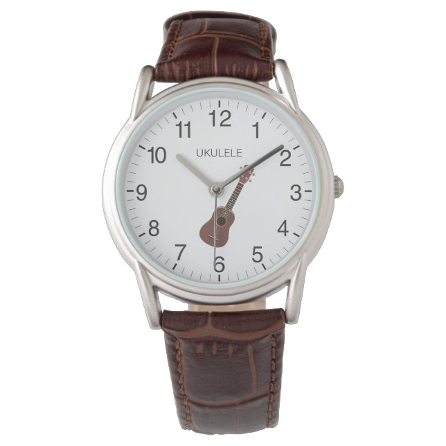 Nur spielen Ukulele Armbanduhr (Vorderseite)
