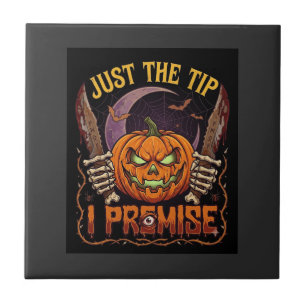 Nur Spitze Prämisse Halloween-Kürbis Blutmesser_1 Fliese