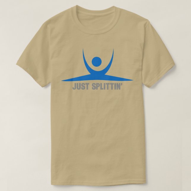 Nur Splittin Abstrakt Hanuman Asana Style Strecc T-Shirt (Design vorne)