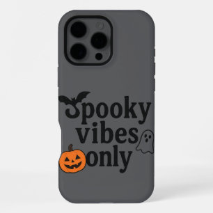Nur Spooky Vibes 🎃   Halloween-Sticker iPhone 16 Pro Max Hülle